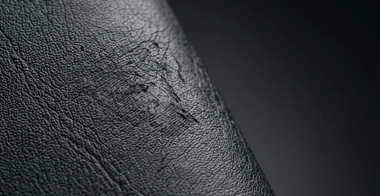 Close-up textural comparison of synthetic leather material highlighting surface details and production implications