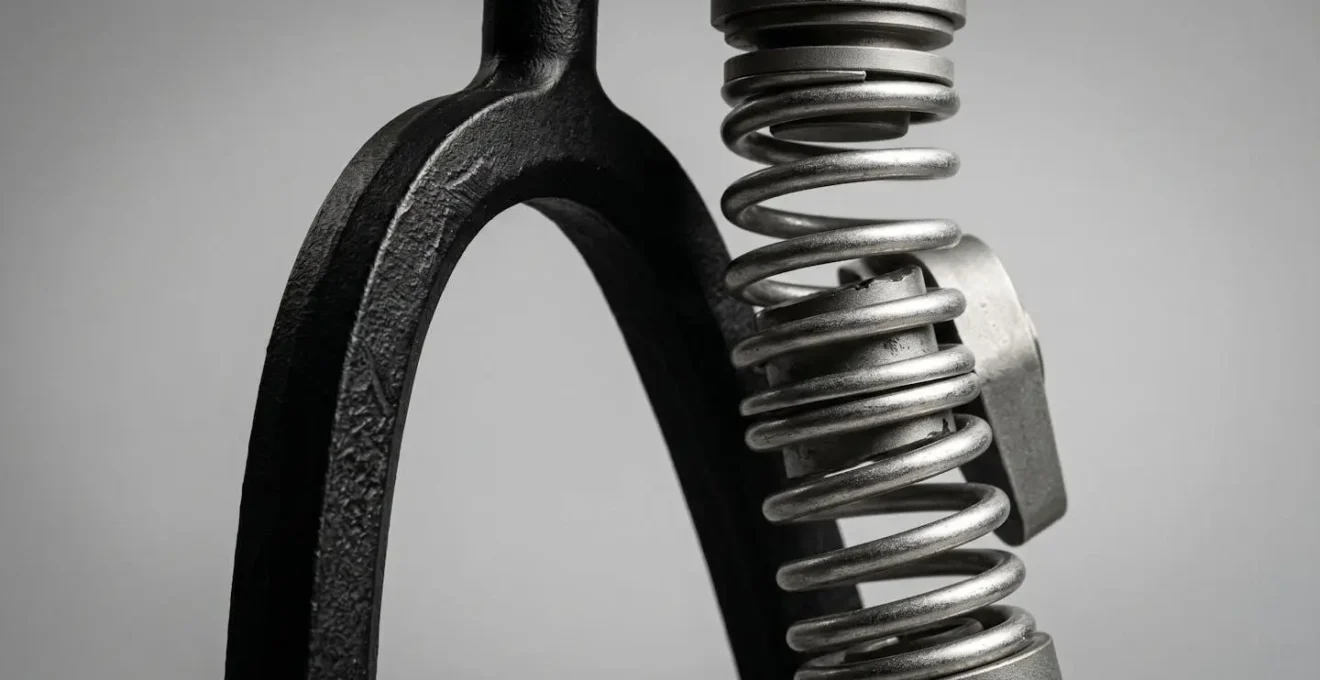 Symbolic representation of kinetic force transfer through a rigid high arch impacting the knee joint.