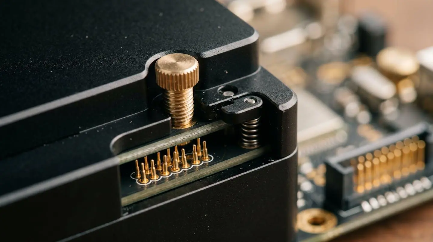 Close-up view of modular electronic components designed for easy separation and upgrading